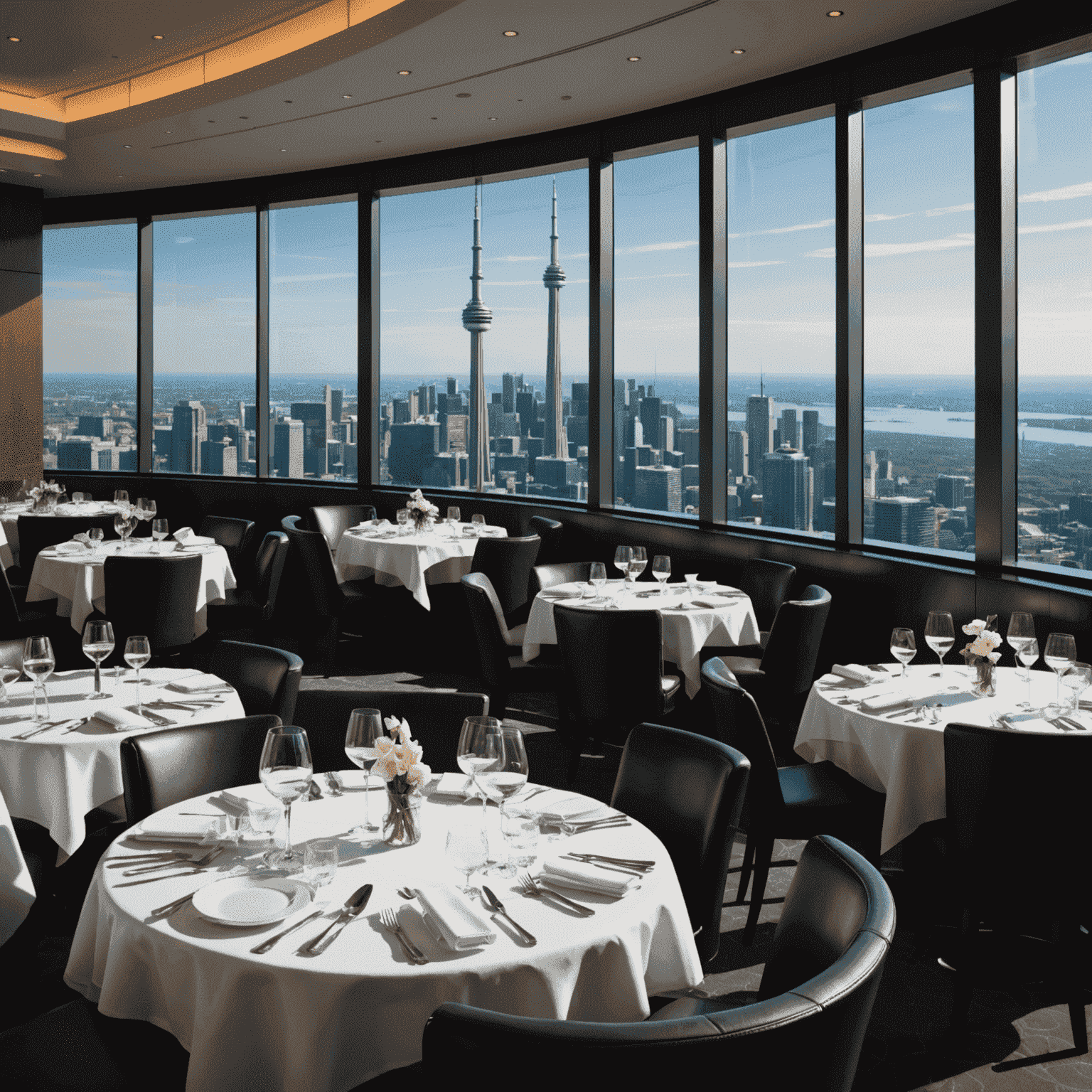 Horizons Restaurant at CN Tower, a upscale bistro with city views